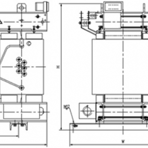 環氧樹脂澆注非晶合金三相干式配電變壓器